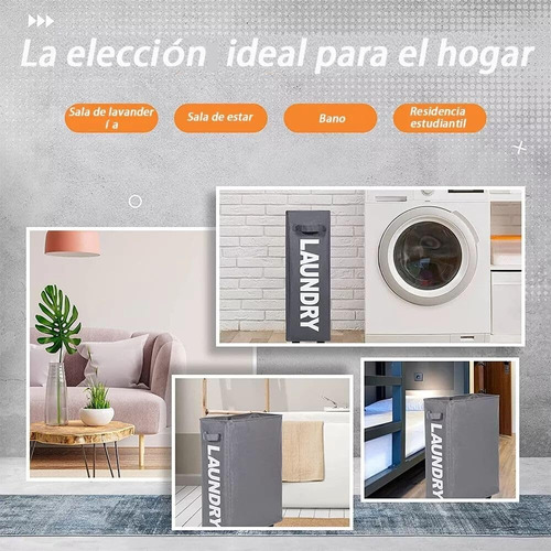 Cesta De Lavandería Delgada Con Ruedas, Cesta Plegable Ropa