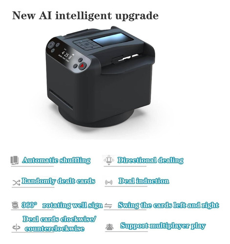 Distribuidor De Cartas Automático Giratorio 360° Con 4 Botón