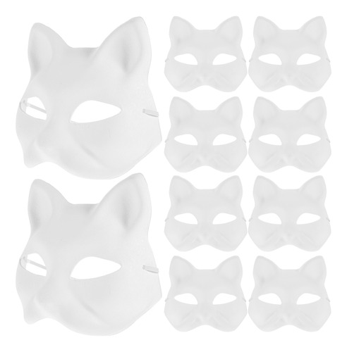 Máscaras En Blanco Dibujadas A Mano Para Niños, 20 Unidades