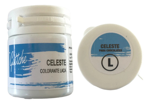 Colorantes Laca Guttche Para Chocolate 15 Gr Celeste