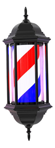 Luz De Poste De Barbería, Luz Giratoria Roja Y Azul, 68pca