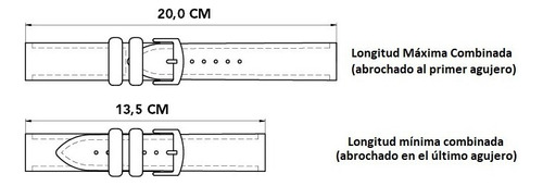 3 Correas De Caucho Compatible Con Reloj Nautica 20mm