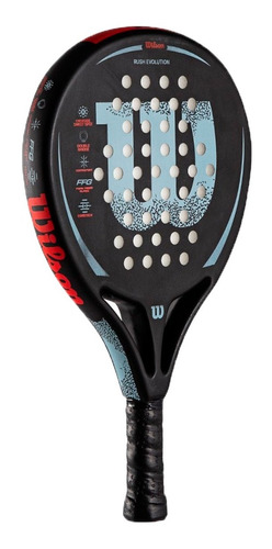 Wilson Paleta Padel Rush Evolution Negro-celeste Ras