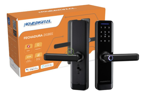 Fechadura Inteligente Zigbee Biometria Nova Digital Tuya