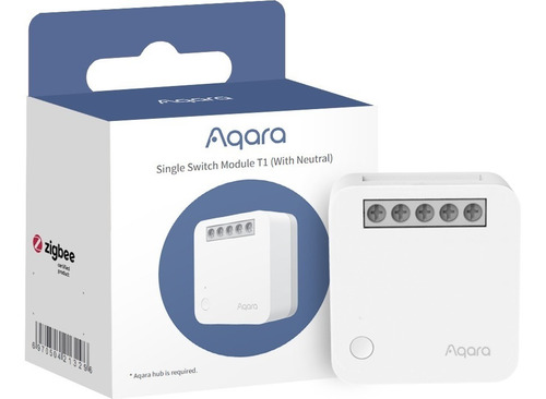 Imagen 1 de 3 de Modulo Relay Simple Con Neutro, Aqara Smart Home Domótica