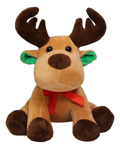 , Muñeco De Alce Navideño De Peluche Para Niños 35cm ,