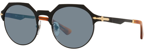 Persol Po2488s Gafas De Sol Hexagonales, Negro Demi Azul, 51