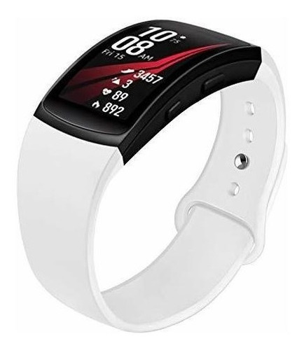 Malla Para Smartwatch Gear Fit2 Fit2 Pro Silicona Blanco L