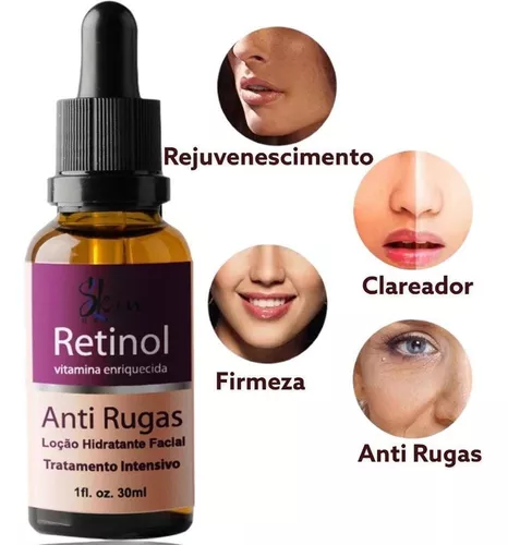 SÉRUM FACIAL RETINOL COLÁGENO E ELASTINA