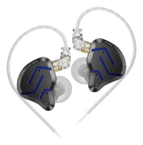Fone De Ouvido In-ear Kz Zsn Pr0 2 Blue E Black