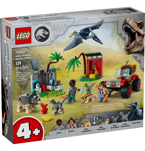Lego 76963 Centro De Rescate De Crías De Dinosaurio