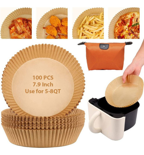 Forma De Papel Para Airfryer 100un Protetora E Antiaderente