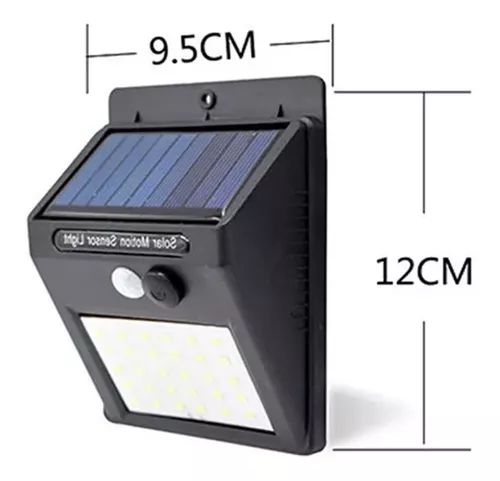 Lampara Led Solar Reflector Exterior Jardin Sensor Luz 20w 