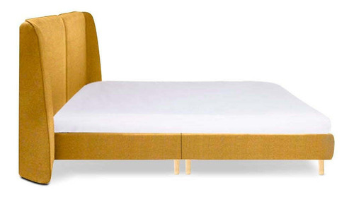 Cama Queen Size Trenton Amarillo Këssa Muebles