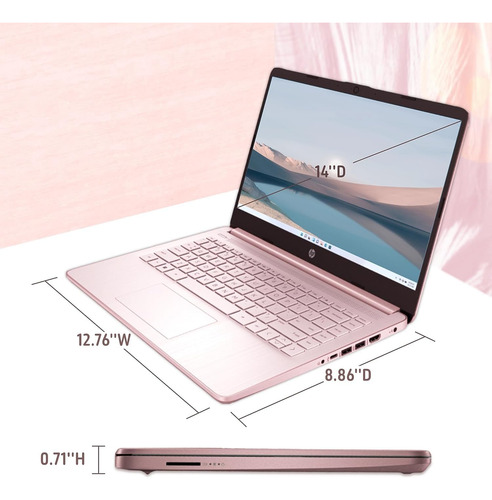 Laptop Hp Stream 2023 14 Celeron N4120 8gb Ram 64gb Hdd
