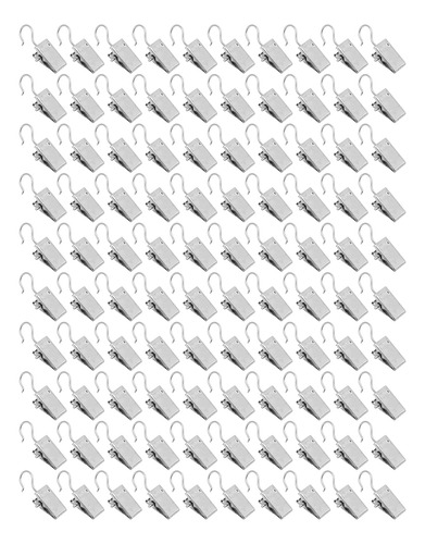 Cortina Con Clips Para Fotos, 100 Unidades, Metal De Primera