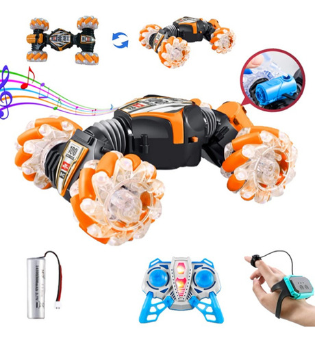 Lslscoche Acrobático Rc Con Sensor De Gestos Con Luz Y Músic