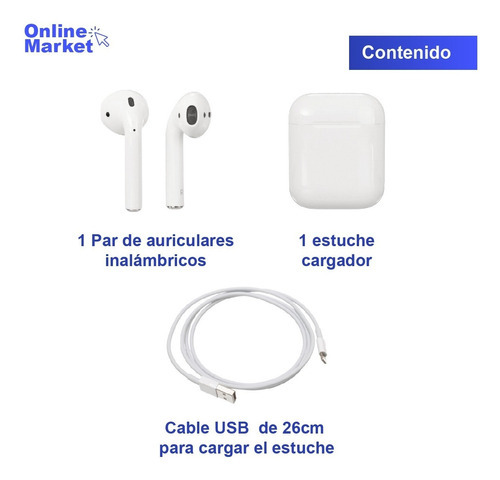 Auricular Bluetooth - Compatible iPhone iPad Celular - Pro 4 Color Blanco