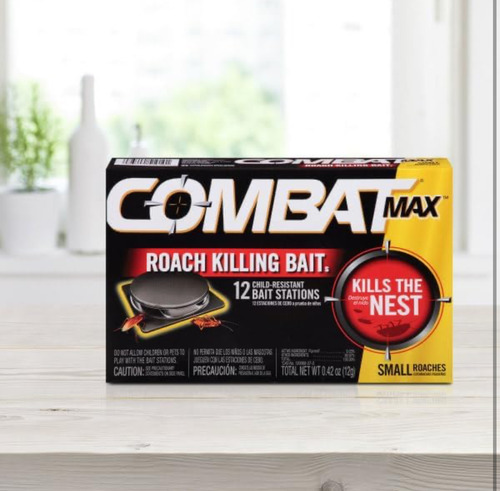 Veneno Combat Cebo Para Cucarachas Chiripas (12 Unidades)