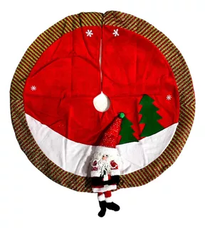 Piso Tapete Funda Para Árbol De Navidad De Papa Noel 100cm