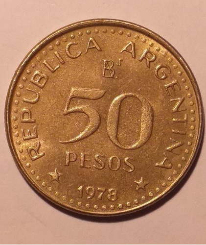 Variante - 50 Pesos 1978 - Girada Casi 90º