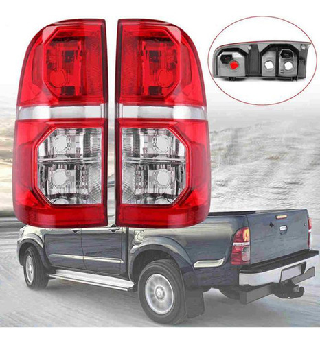 // Para Hilux 2005-2015, Luz Trasera Coche, Lámpara Freno