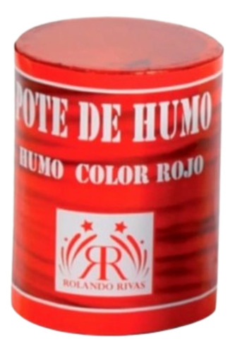Pote Lata Tarro De Humo Colores X1 Grande Fiestas Cotillon Rojo
