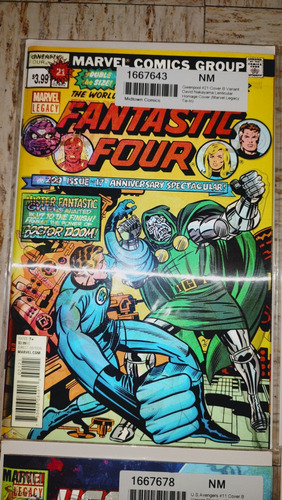 Marvel Cómics Legacy Lenticular 3d Fantastic Four En Inglés (Usado)
