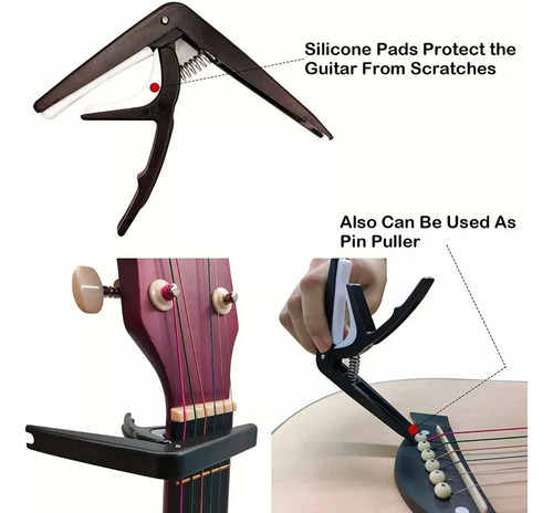 Kit De Accesorios Para Guitarra Acustica Cuerdas 66 Unidades