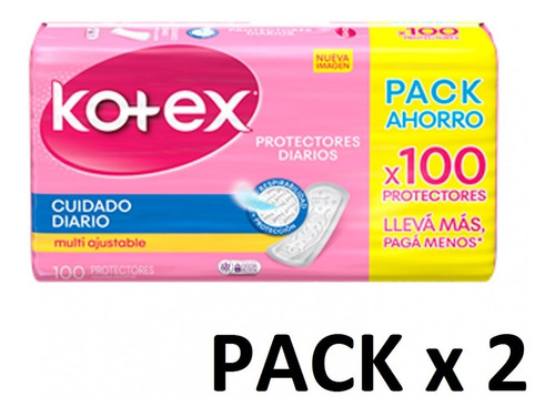 Imagen 2 de 4 de Kotex Protectores Diarios X 200 Unidades