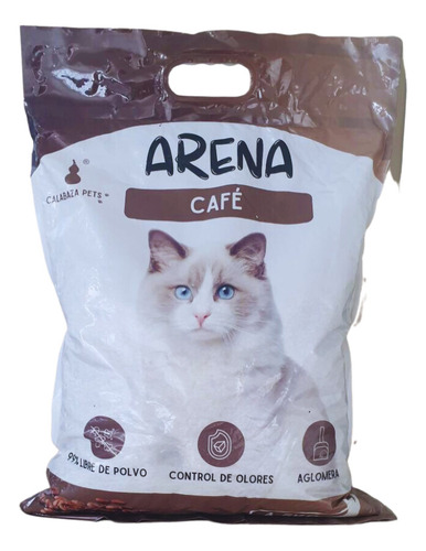 Arena Para Gatos Aroma Café Con Bentonita X 4,5kg