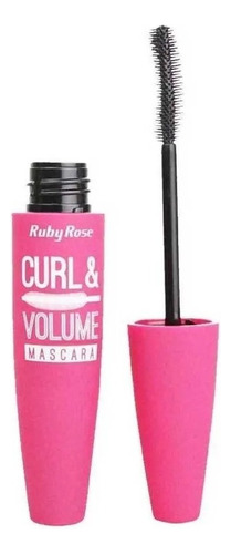 Máscara para cílios Ruby Rose Curl & Volume 9ml cor preto