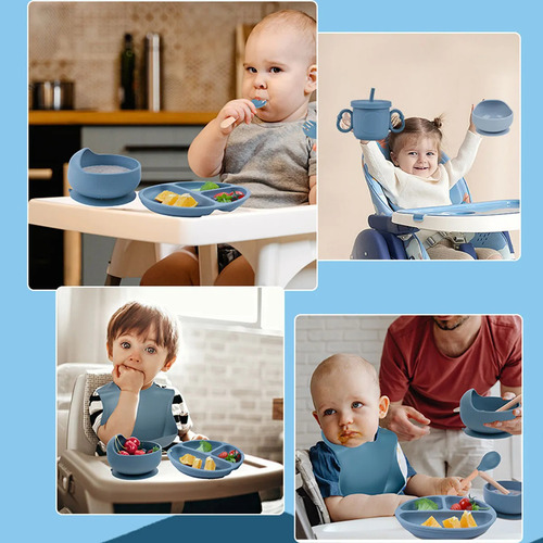Od Conjunto De Louças, Babadores E Talheres Para Bebês