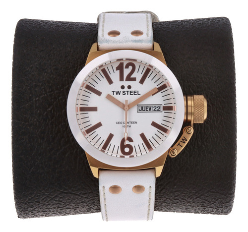 Reloj Para Hombre Tw Steel *tw*. Blanco Blanco Blanco (Usado)