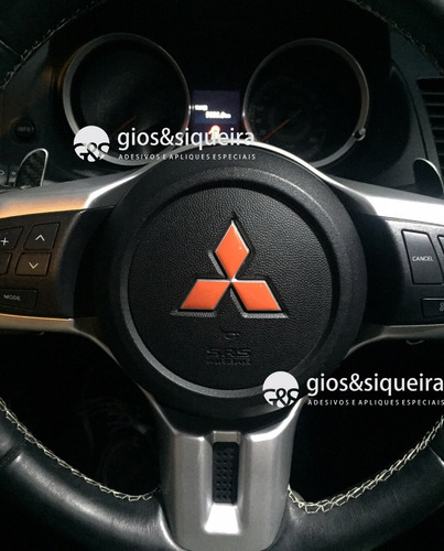 Combo Apliques Vermelhos Refletivos Lancer Evolution