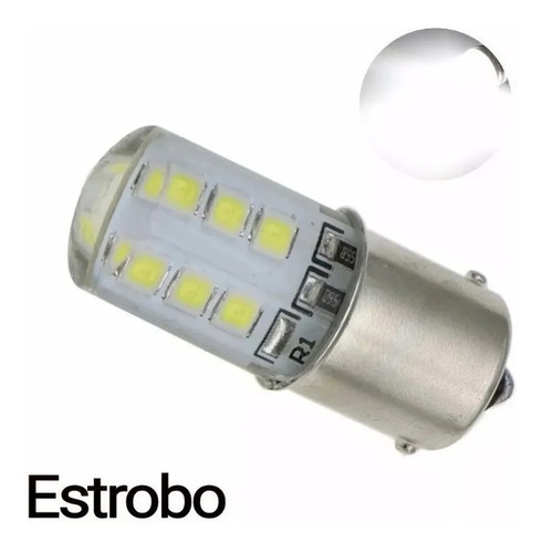 Foco Calavera Stop Estrobo Moto 2/3w 12v Led  Rojo O Blanco