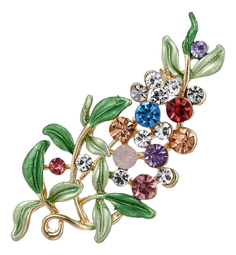 De Broche De Flores De Diamantes De Imitación 3 Piezas
