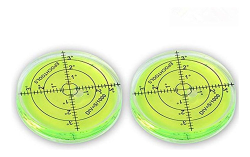 2 Niveles Burbuja Burbuja Inclinometros Nivel Circular 2 598