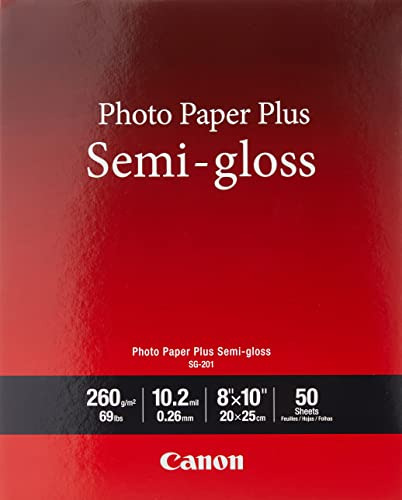 Canon Photo Paper Plus Semi-gloss 8  X 10  (50 Hojas) (sg-20