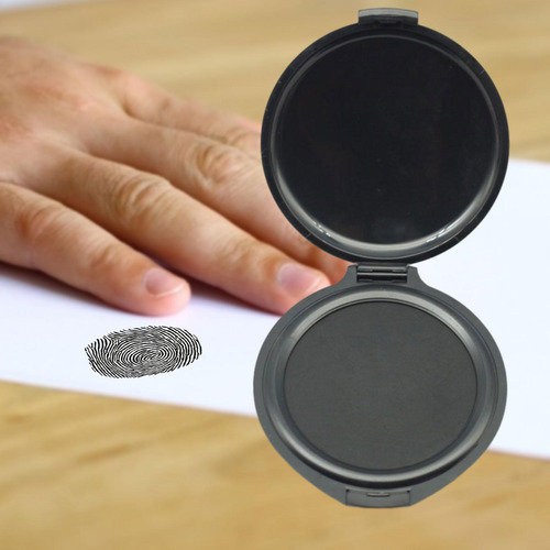 Almohadilla De Tinta Para Identificación Personal, Negro