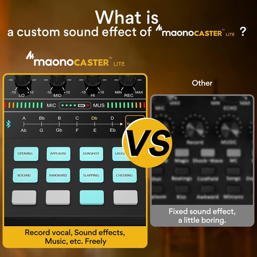 Maono Podcast Equipment Bundle Mezclador De Audio Todo-en...