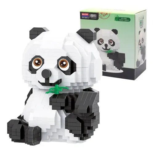 Panda Cute Figura Armable Set De Construccion 3d Mini Blocks Cantidad ...