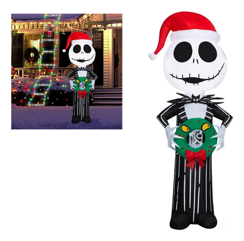 Jack Skellington Inflable Navidad Disney Original