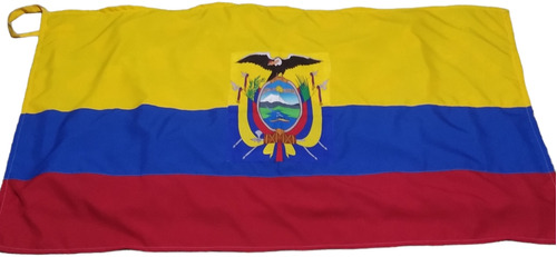 Bandera De Ecuador 140 X 80cm Buena Calidad Tela Panamá
