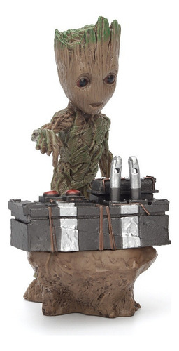 Figura De Baby Groot Bomb Button De Guardianes De La Galaxia