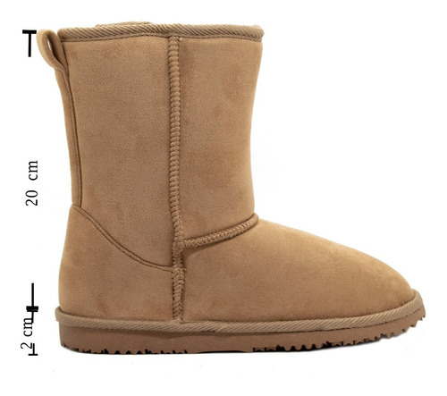 Pantubotas Mujer Caña Media Interior Forrada Microfibra