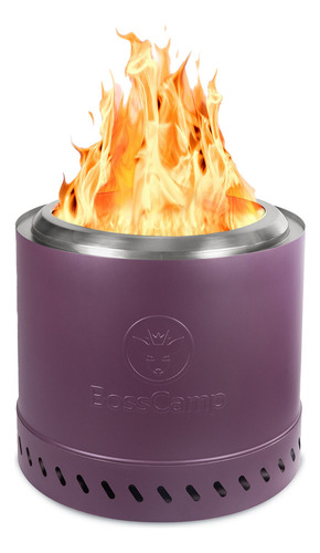 Brasero Fogón Fireboss Terraza Sin Humo 35cm Bosscamppurple