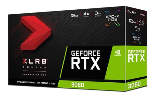Placa De Video Pny Geforce Rtx 3060 12gb Xlr8 Rgb Single Fan
