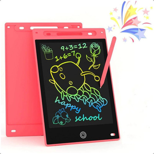 Lousa Mágica Tela Lcd 12 Polegadas Tablet Infantil Desenhar Cor Rosa