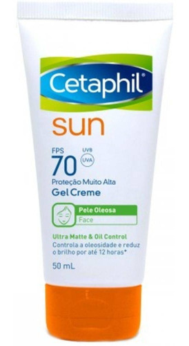Cetaphil Sun Protetor Solar Fps70 Gel Creme Sem Cor 50ml